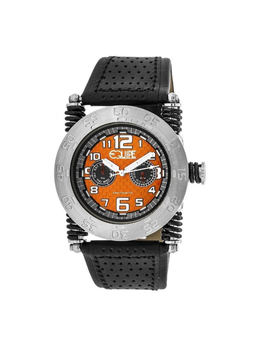 NWT Equipe Tritium Coil Orange Dial Men's Watch